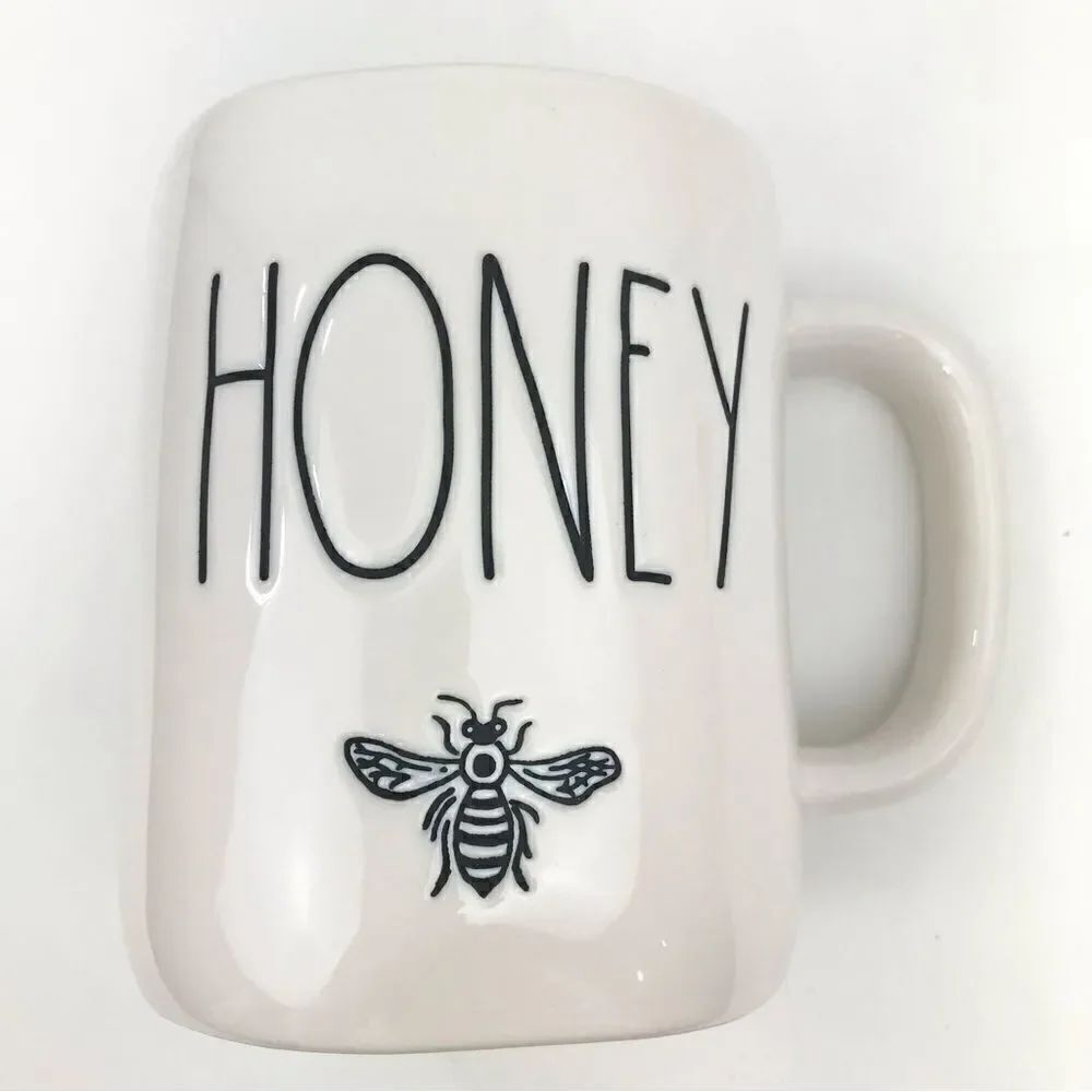 Rae Dunn Magenta Artisan Collection Honey Bee White Mug